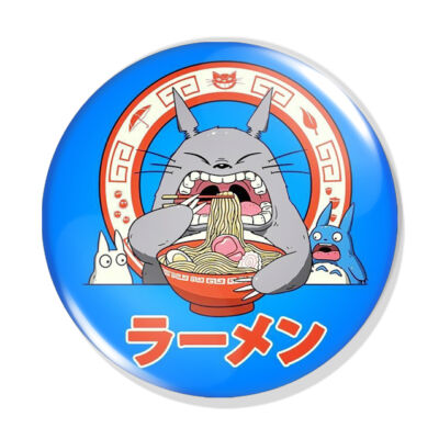 Totoro ramen kitűző