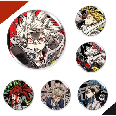 Gachiakuta kitűzők – animés ajándék