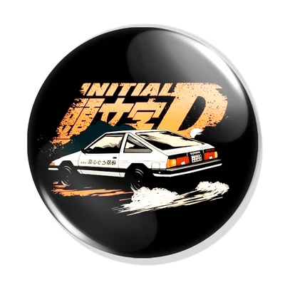 Initial D kitűző 2