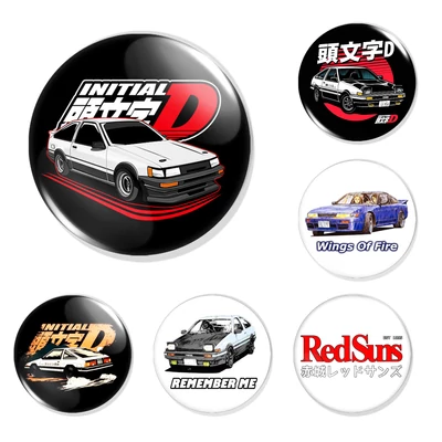 Initial D kitűzők