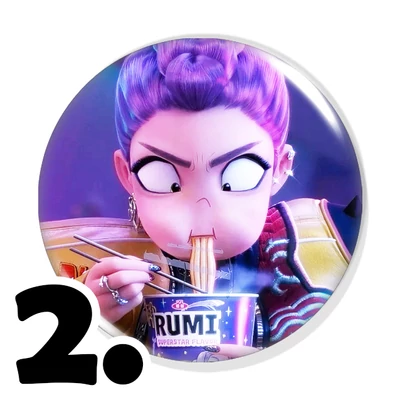 Huntrix kitűzők