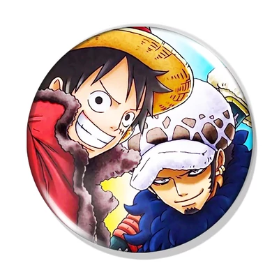 Luffy és Trafalgar kitűző