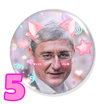Kawaii politikus kitűzők (2. változat)