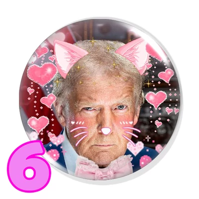 Kawaii politikus kitűzők