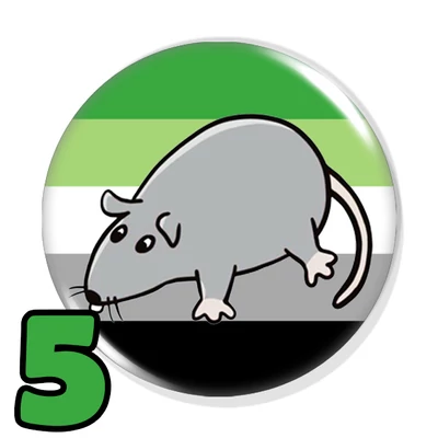 Pride patkányka kitűzők