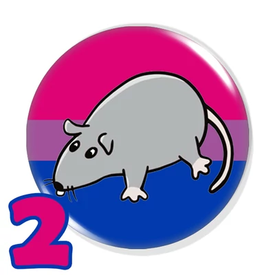 Pride patkányka kitűzők