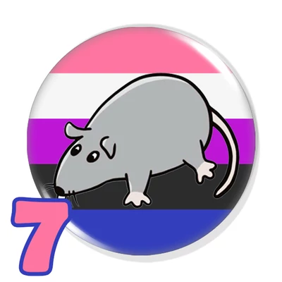 Pride patkányka kitűzők