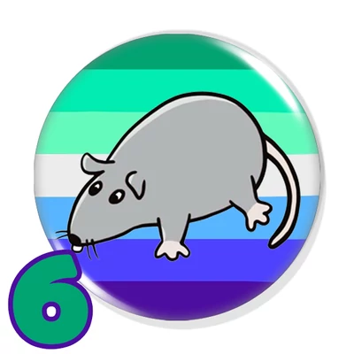 Pride patkányka kitűzők