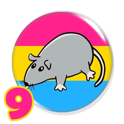 Pride patkányka kitűzők