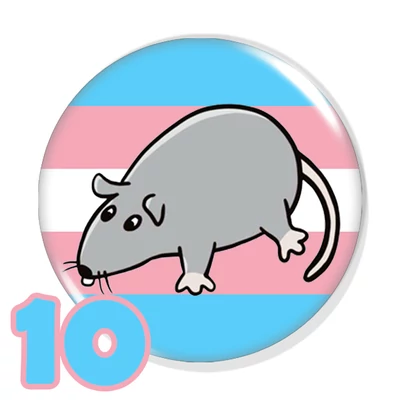 Pride patkányka kitűzők