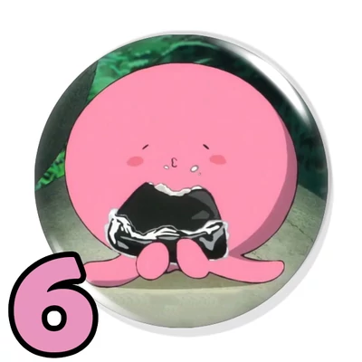 Takopi no Genzai kitűzők