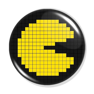 Packman kitűző 1