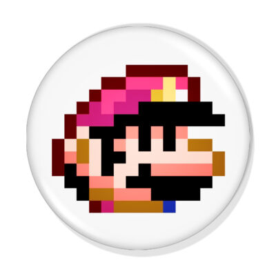 Pixel Mario kitűző