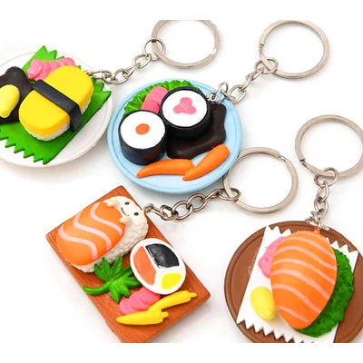 Sushi tál varázs kulcstartó 4 féle