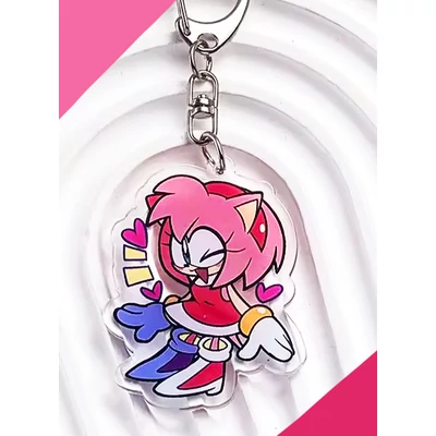 Amy kulcstartó - Sonic-os ajándéktárgy