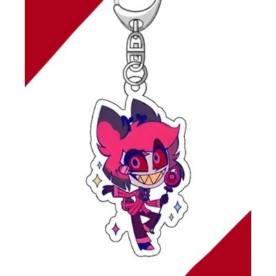 Alastor kulcstartó – Hazbin Hotel-es ajándék