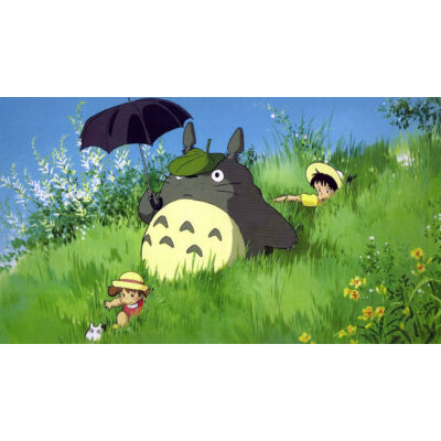 Totoro nyakba akasztó kártya tartó Korom