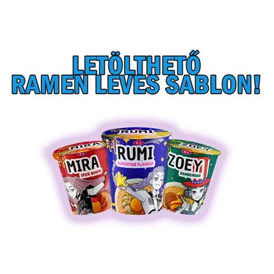 Kpop Demon Hunters ramen sablon – nyomtasd ki