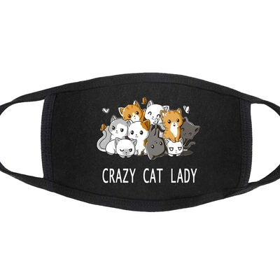 Crazy Cat Lady mintás szájmaszk