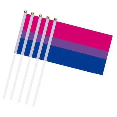 Biszexuális zászló kis méretben - Pride kiegészítő