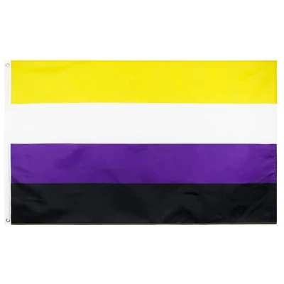 Nem bináris zászló XL méretben - Pride kiegészítő