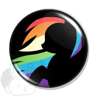 Rainbow Dash kitűző 1