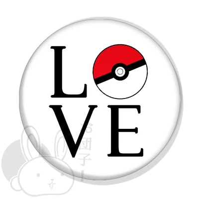 Pokémon love kitűző