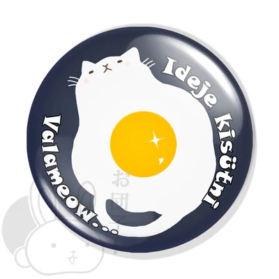 Tojás cica kitűző 1 