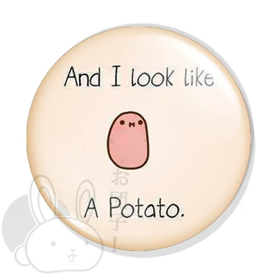 Kawaii potato kitűző 3 