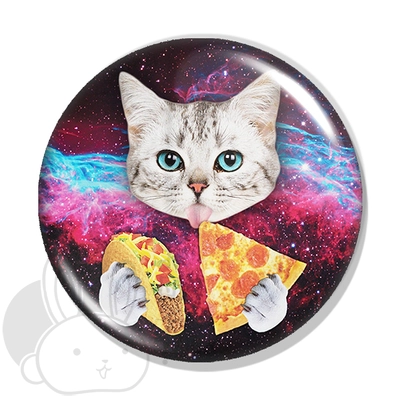Pizza cica kitűző 1 