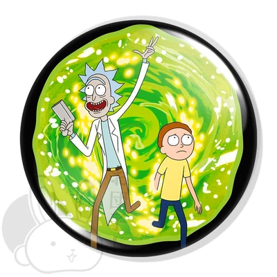 Rick és Morty kitűző